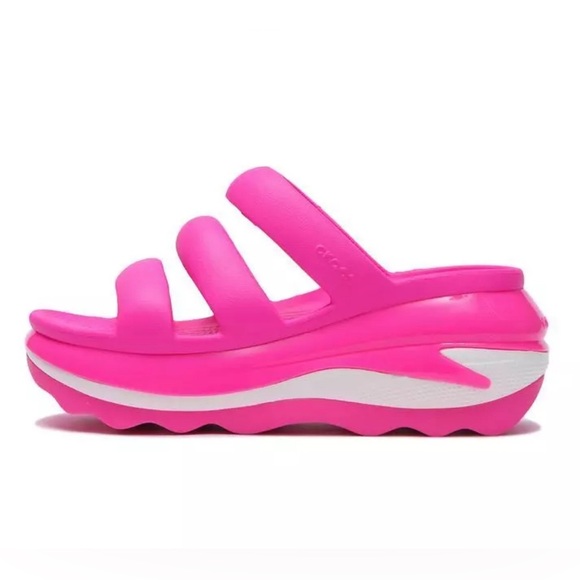 CROCS MEGA CRUSH TRIPLE STRAP  PINK US  8 W TAKSE. NWT - Picture 1 of 6
